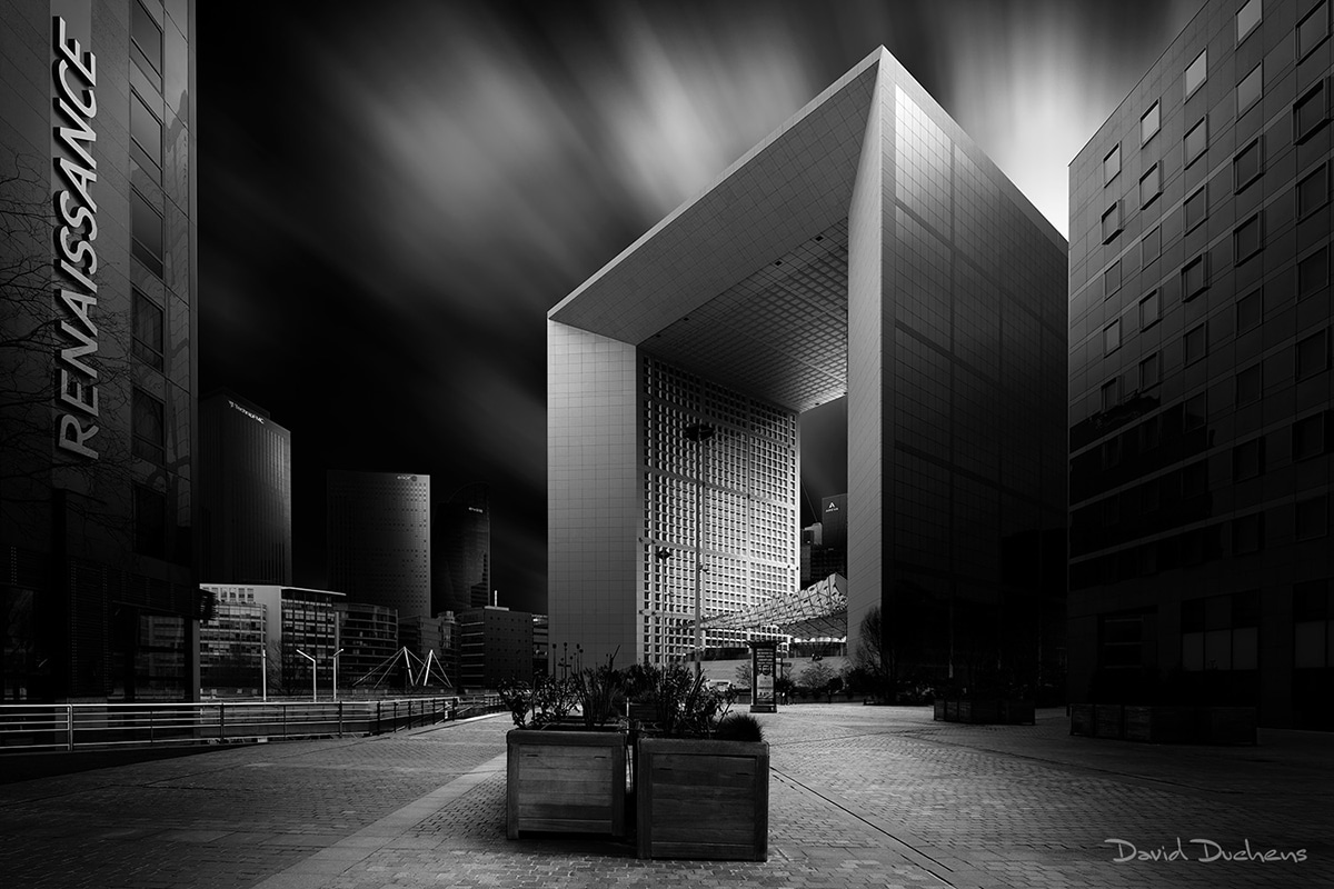 photo d'architecture à Paris en noir et blanc de David Duchens