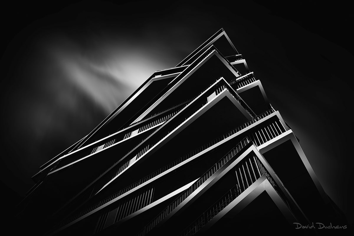 Photo d'architecture de David Duchens en noir et blanc