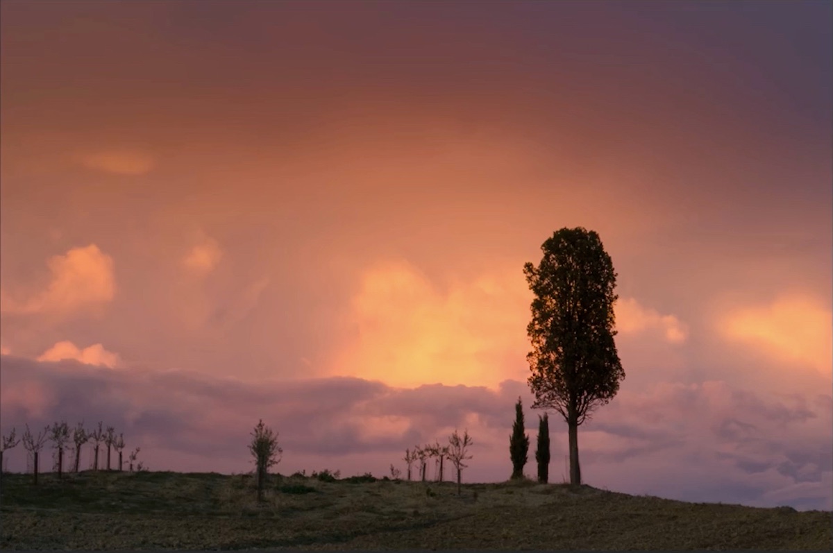 photo couchant toscane sans tache capteur visibles