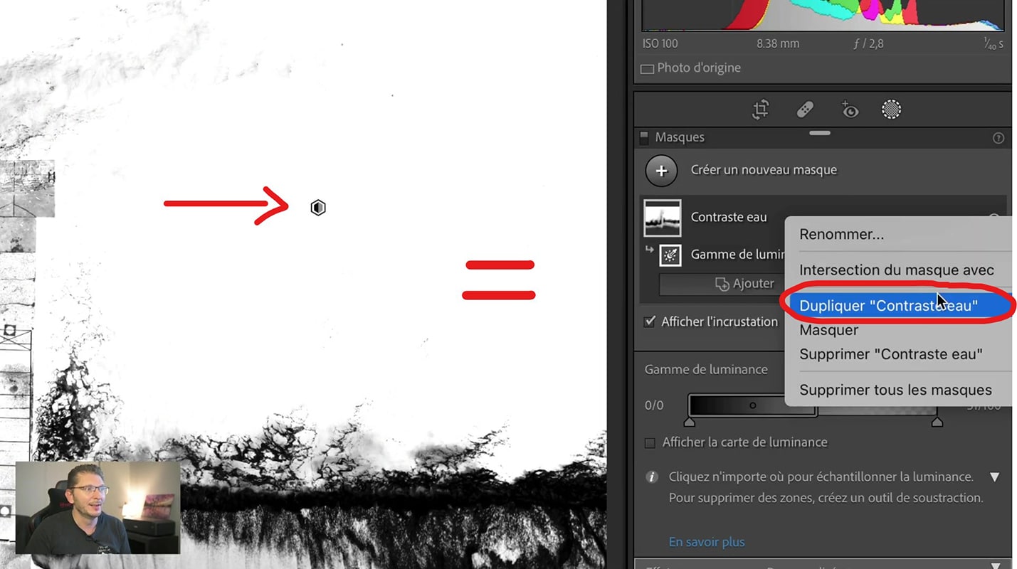 Deux méthodes pour dupliquer le masque dans Lightroom 2022