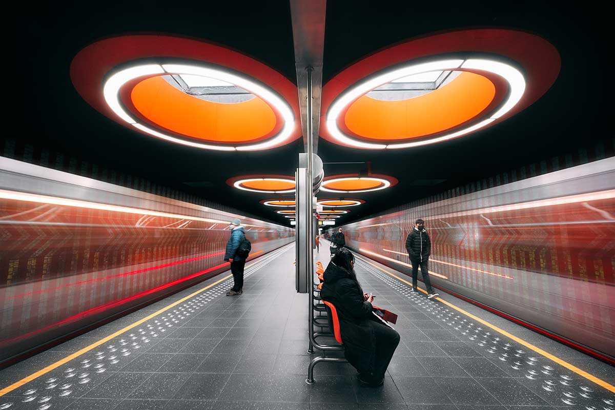 Composition de la station de métro Pannenhuis