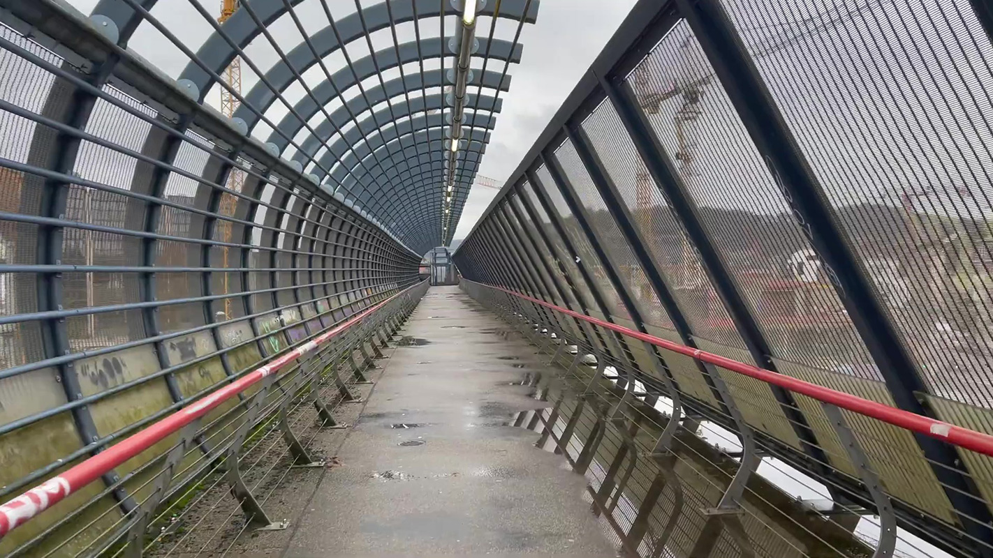 Passerelle d'herbatte à Namur