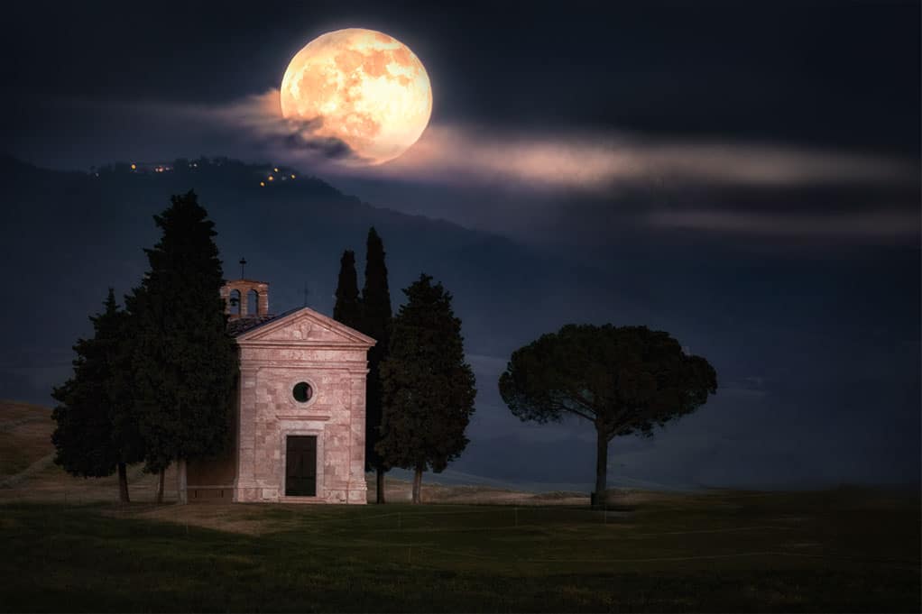 Image finale après intégration de la lune