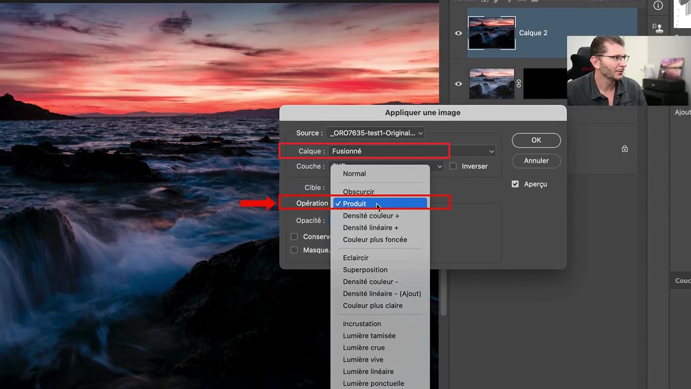 Appliquer une image en mode Produit dans Photoshop