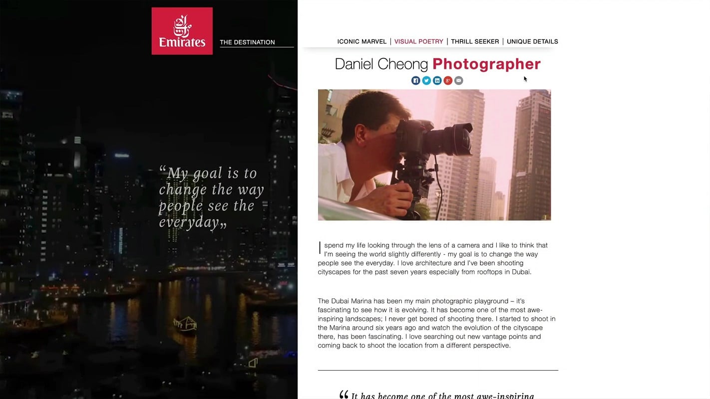 Article sur les Cityscapes de Daniel Cheong sur les toits de Dubaï