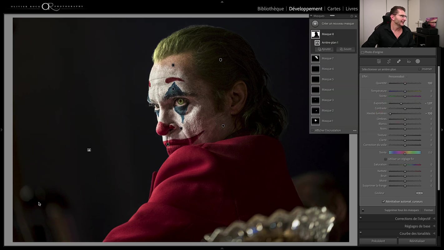 Résultats obtenus grâce aux masques créés automatiquement dans les nouveautés de Lightroom 2023.