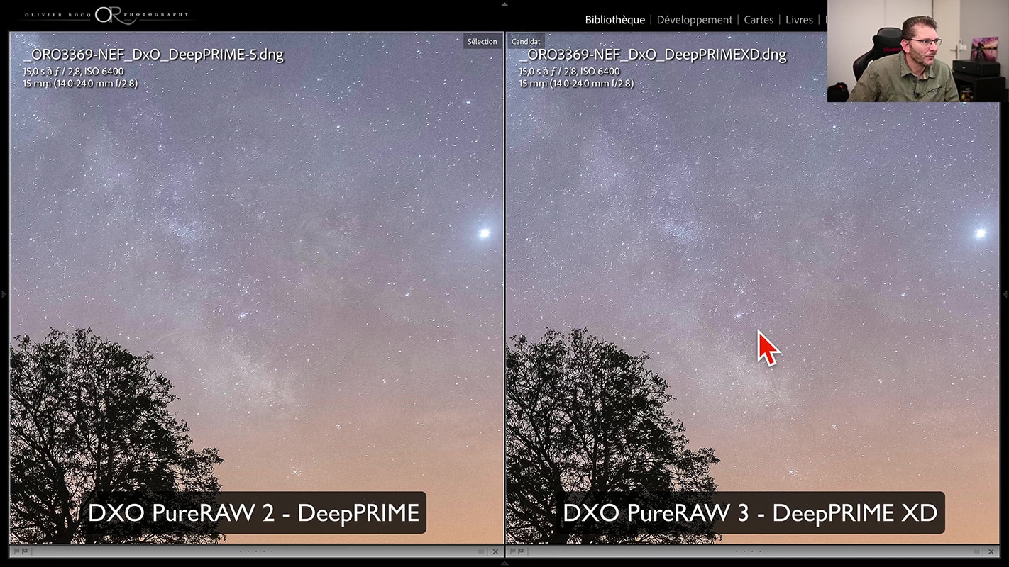 Cinquième comparaison entre DeepPRIME et DeepPRIME XD de DXO Pure Raw 3.