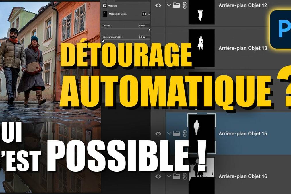 Couverture de l'article sur le détourage automatique pour créer tous ses MASQUES simultanément dans Photoshop