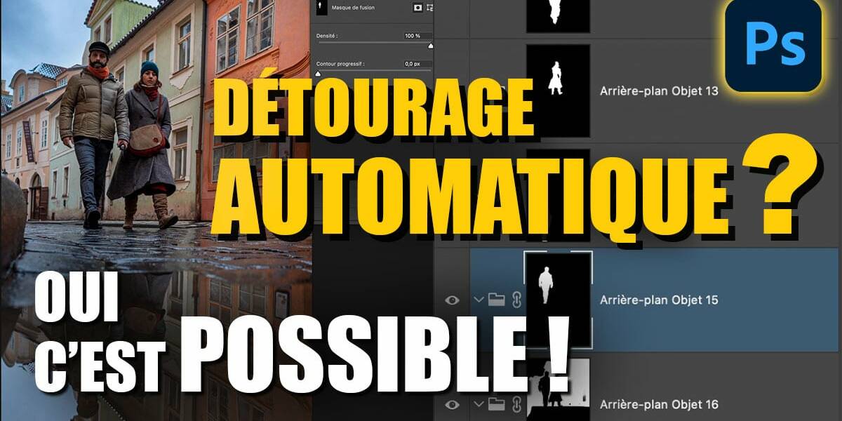 Couverture de l'article sur le détourage automatique pour créer tous ses MASQUES simultanément dans Photoshop