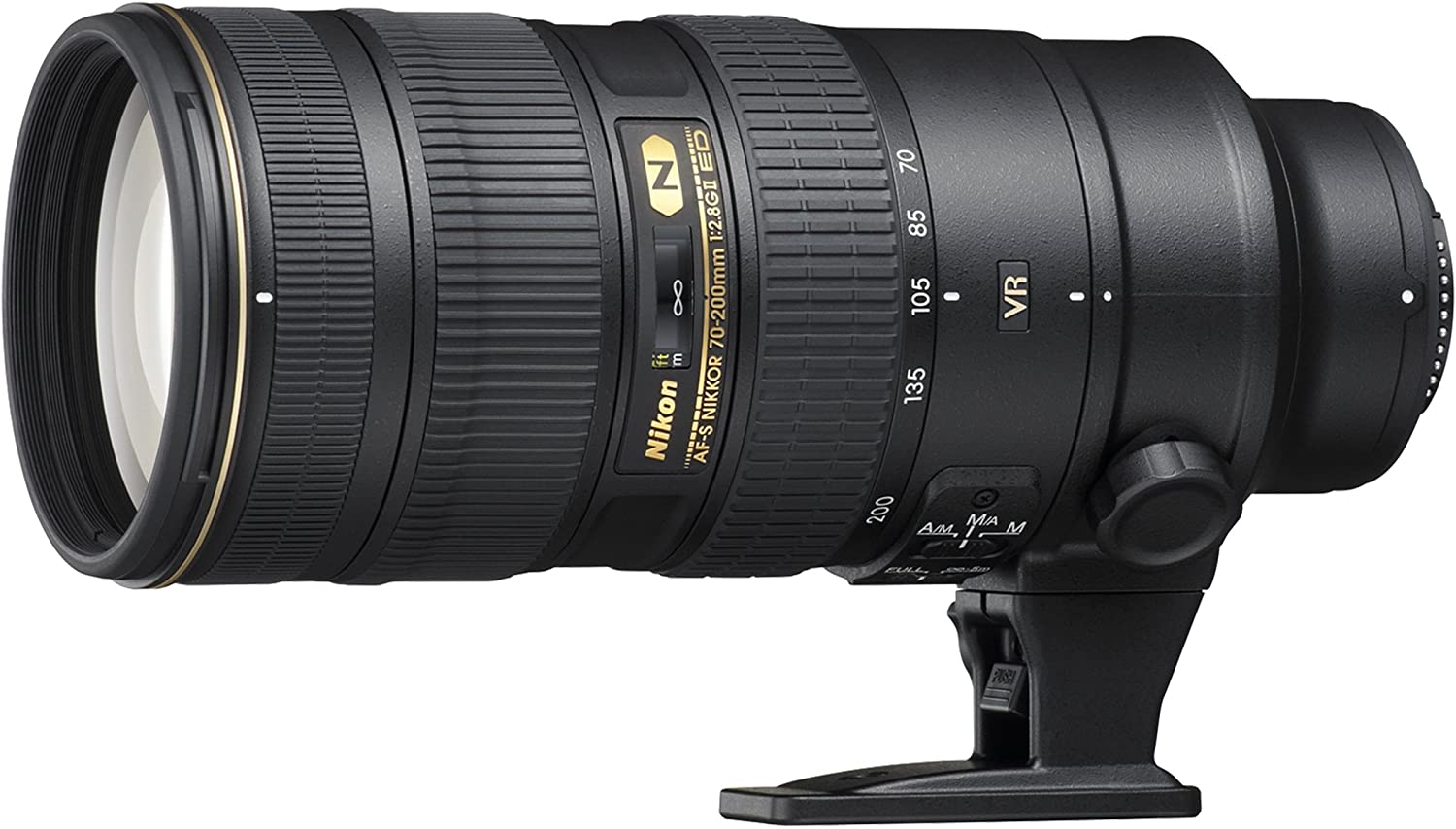 Image du téléobjectif de la marque Nikon AF-S Nikkor 70-200 mm F/2.8G ED VRII