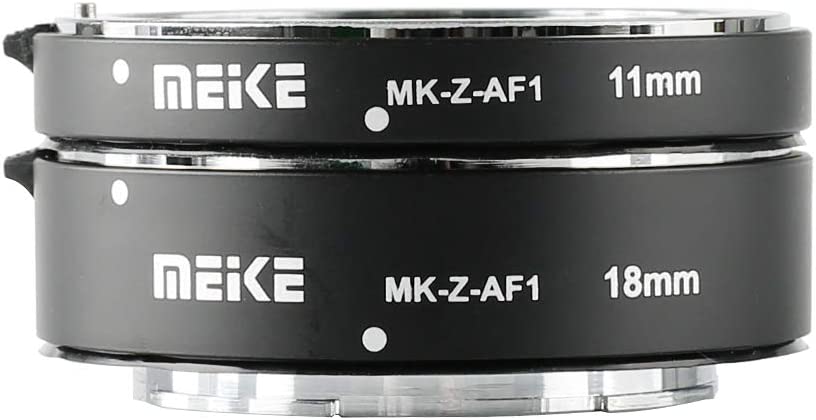 Image des bagues de la marque Meike MK-Z-AF1 Bague d'adaptation en métal avec mise au point automatique 11 mm + 18 mm Compatible avec Nikon Z5 Z6 Z7 Z50