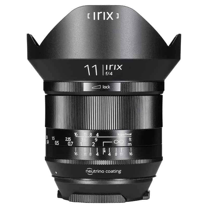 Image de l'objectif de la marque Irix 11mm F/4 Blackstone monture Nikon F