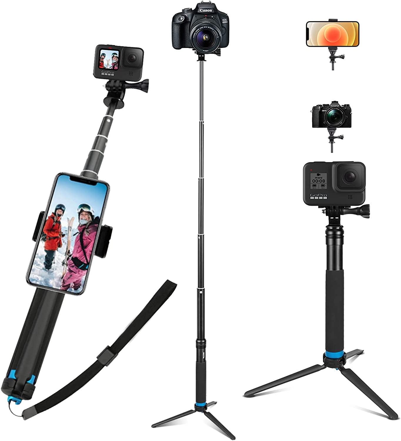 Image d'une perche à selfie de la marque JYPS pour Gopro