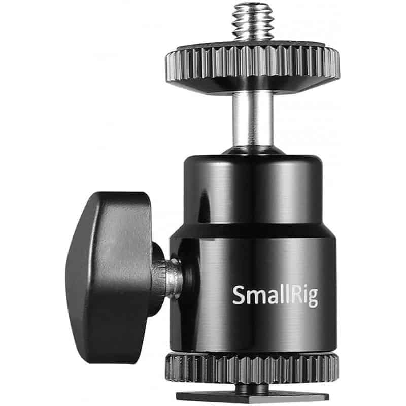 Image d'une rotule pour griffe flash de la marque Smallrig hot shoe 761