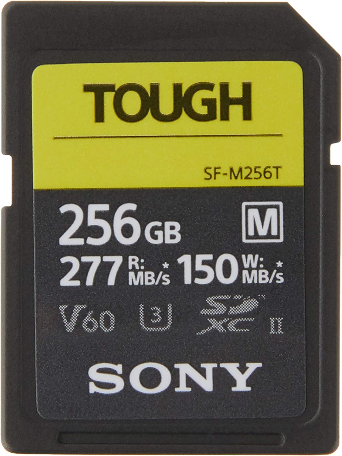 Image de la carte mémoire de la marque Sony SDXC M Tough Series 256GB UHS-II Class 10 U3 V60