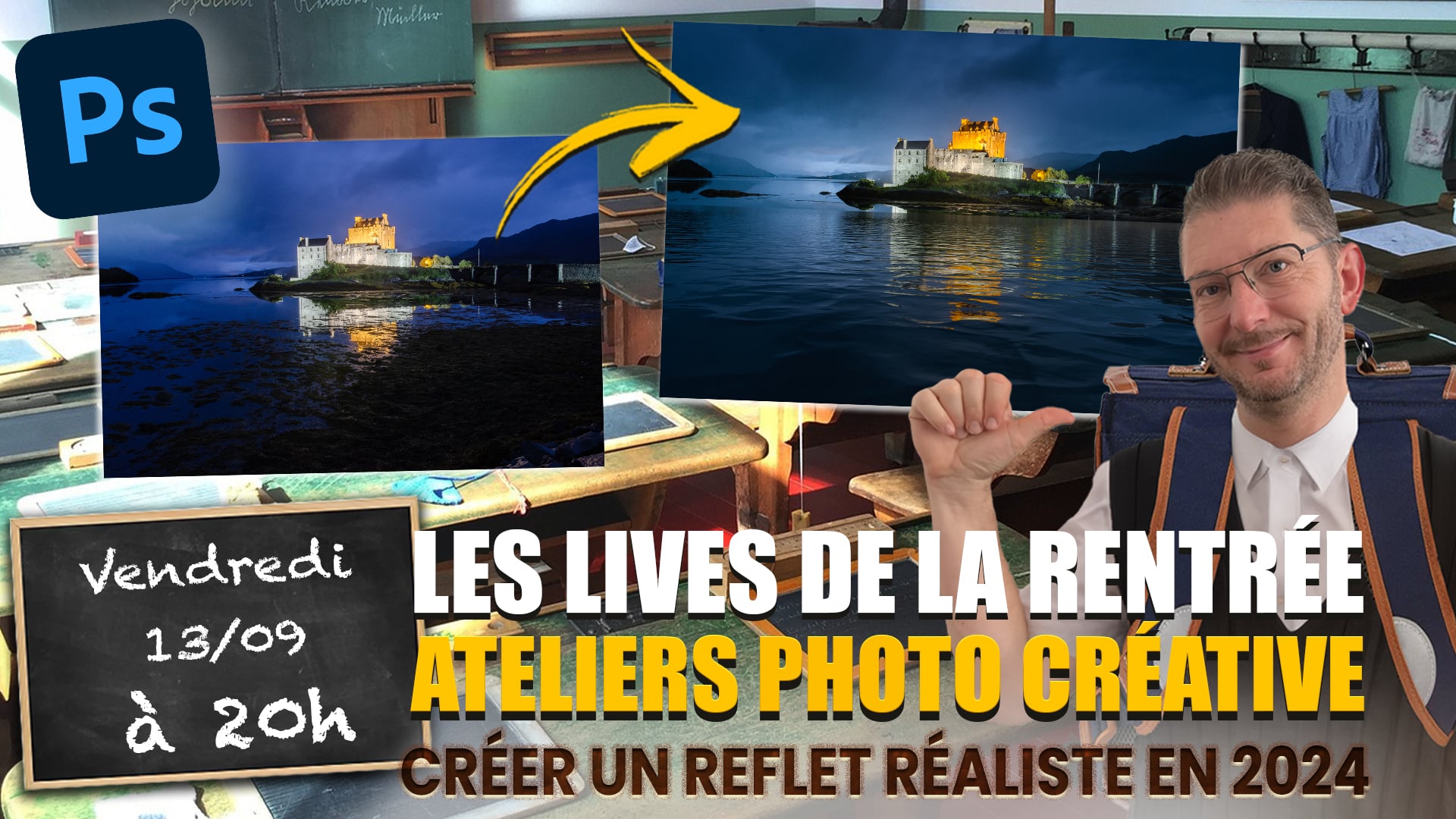 Live reflets Photoshop 2024