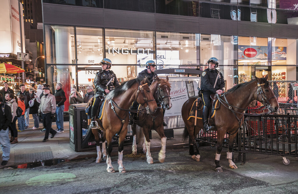 Police montée - New York