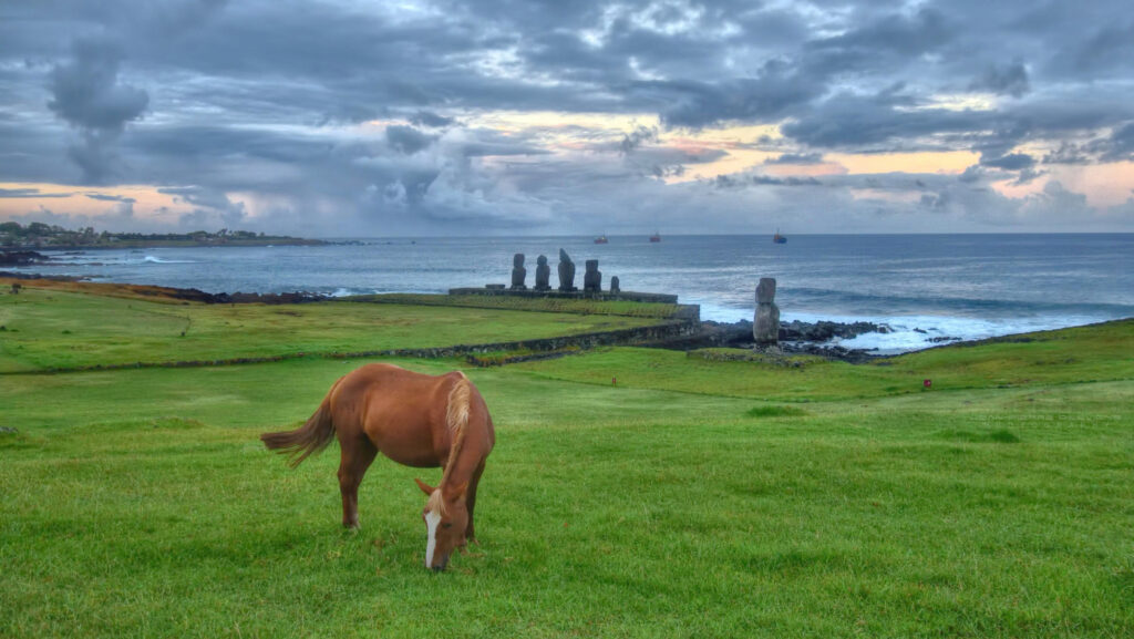 Un matin sur l île de Paques