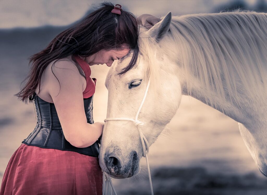 Complicité et tendresse en Camargue