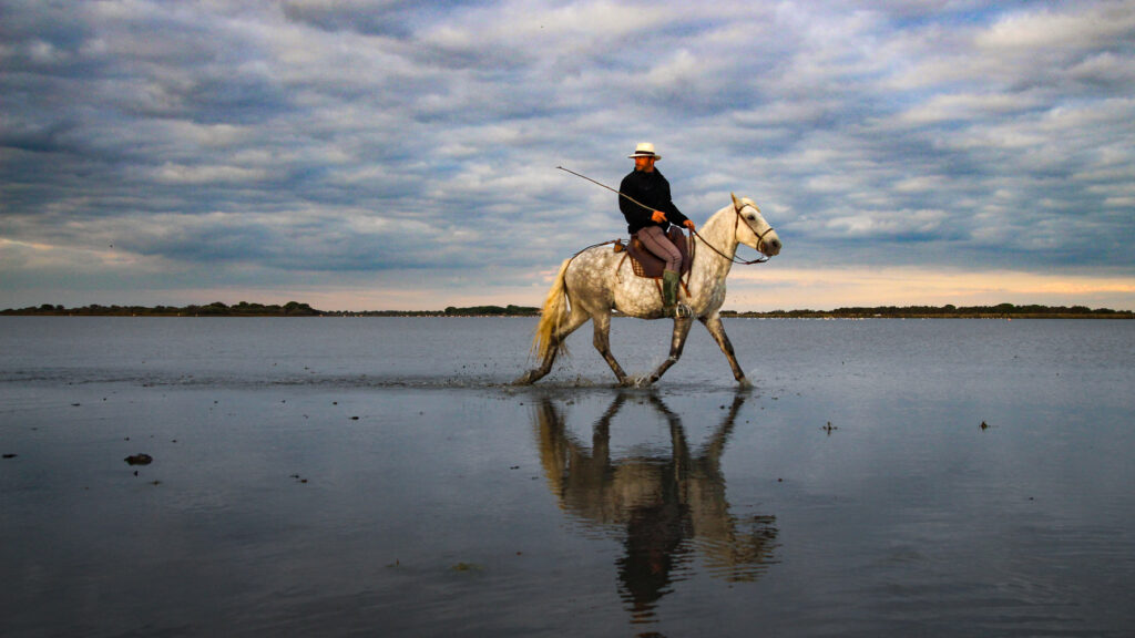 sur la plage abandonnée