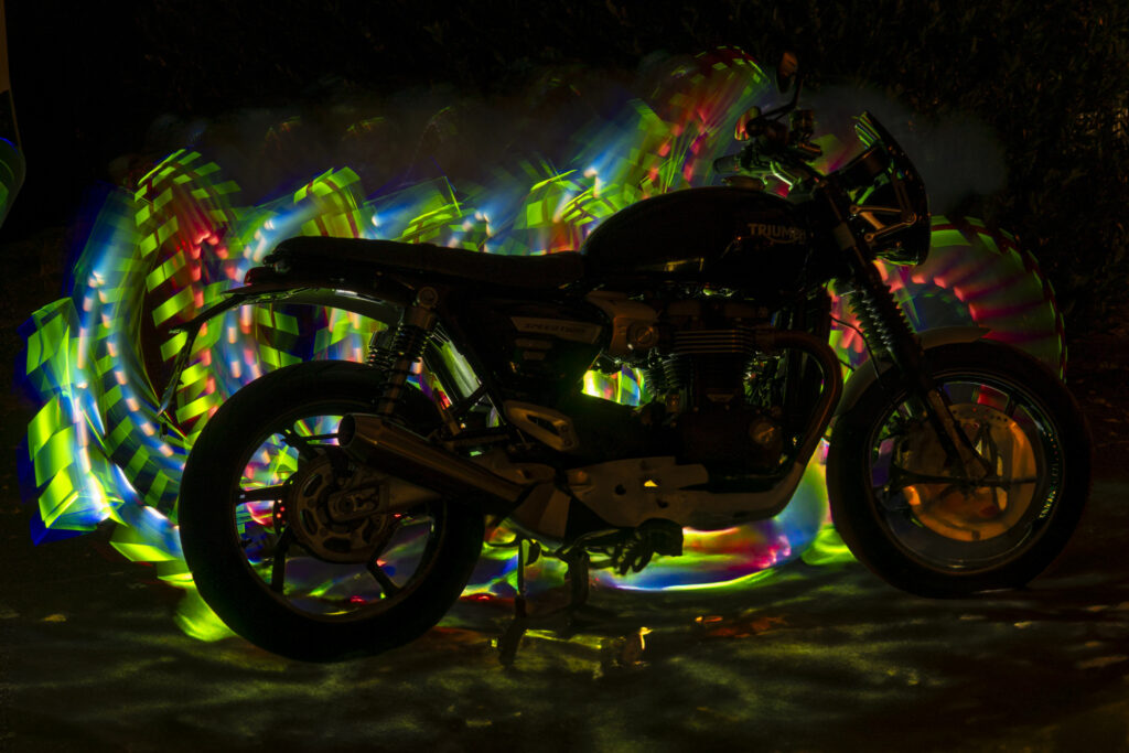 Light Painting sur Triumph