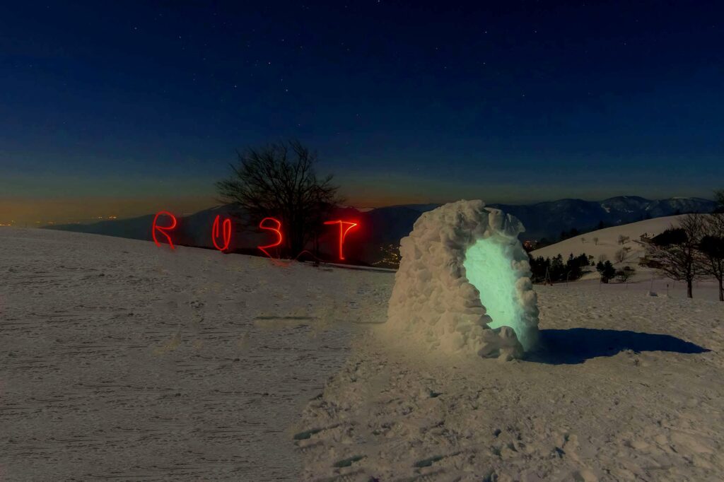 nuit de pleine lune sur les crêtes vosgiennes....