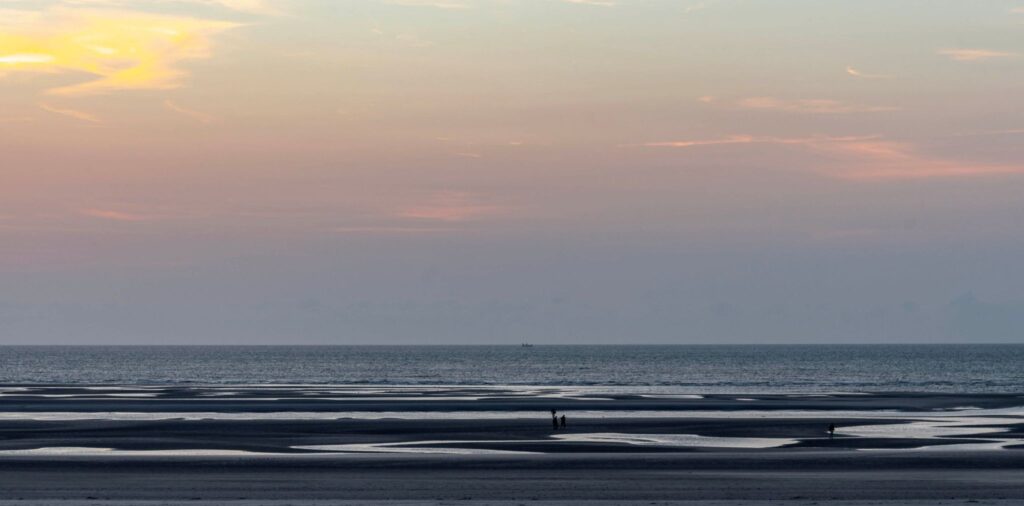 reflets et sunset