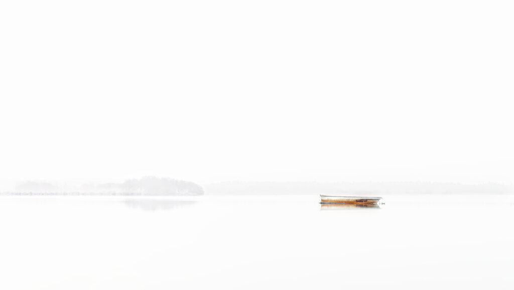 Sur le lac de Granlieu