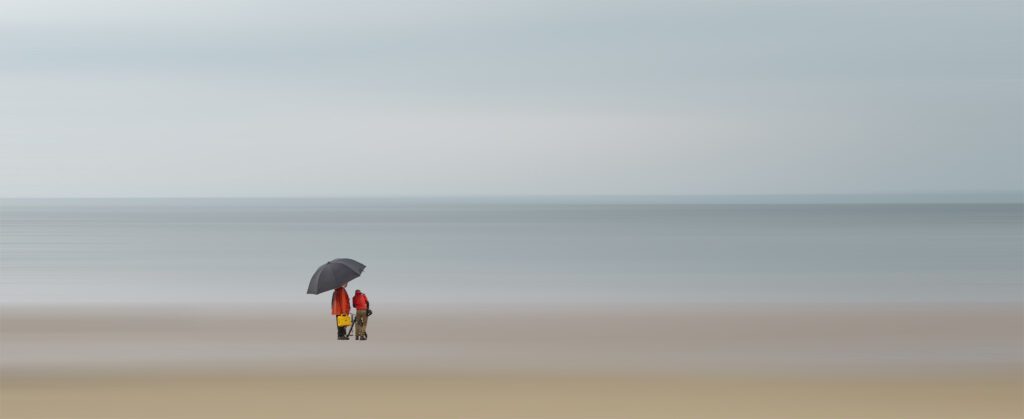 Sous le parapluie