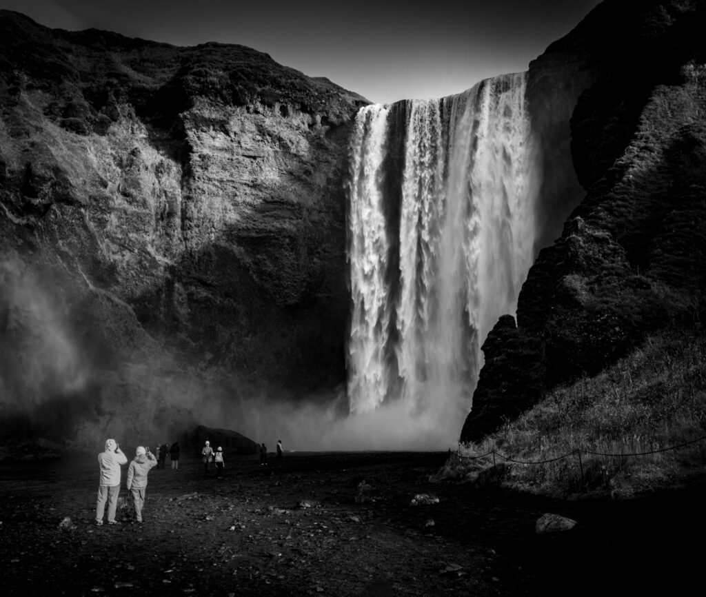 Lumières sur Skogafoss
