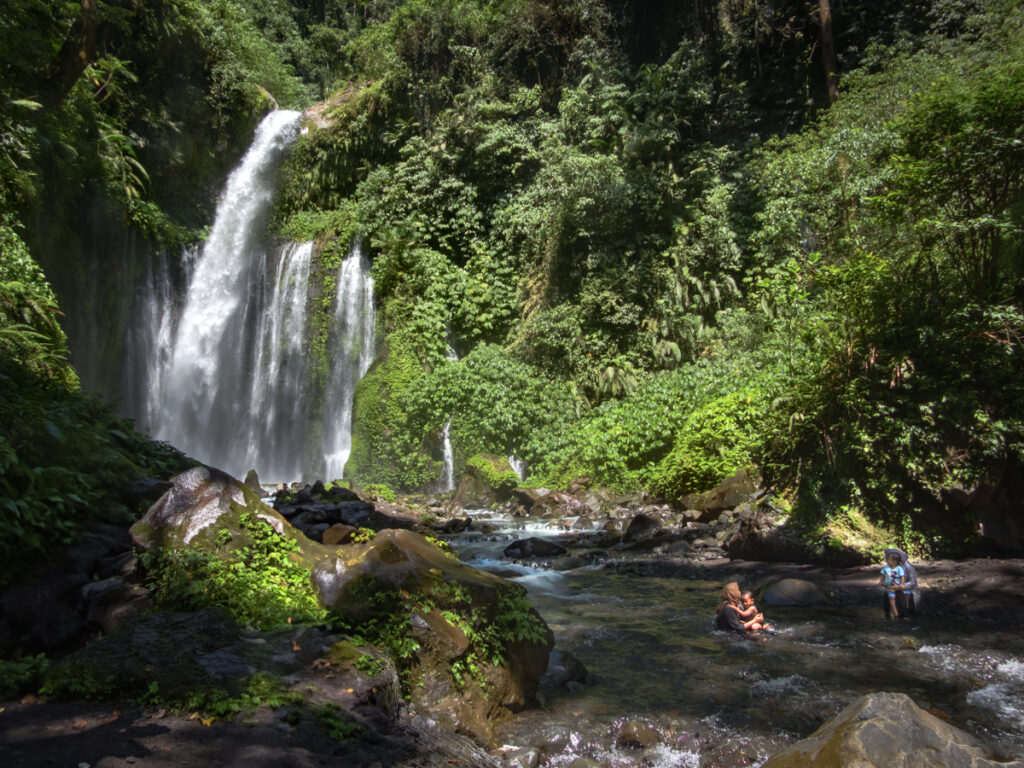 cascade de Senaru- Indonesie