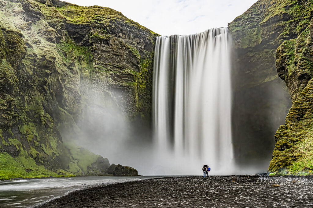 Skogafoss sous la pluie
