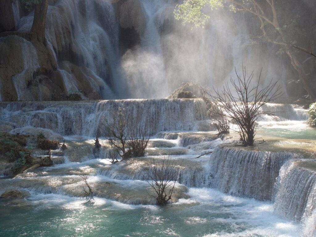 KUANG LAOS; Une lumière de rêve. Une solitude parfaite autant que rare à cet endroit.