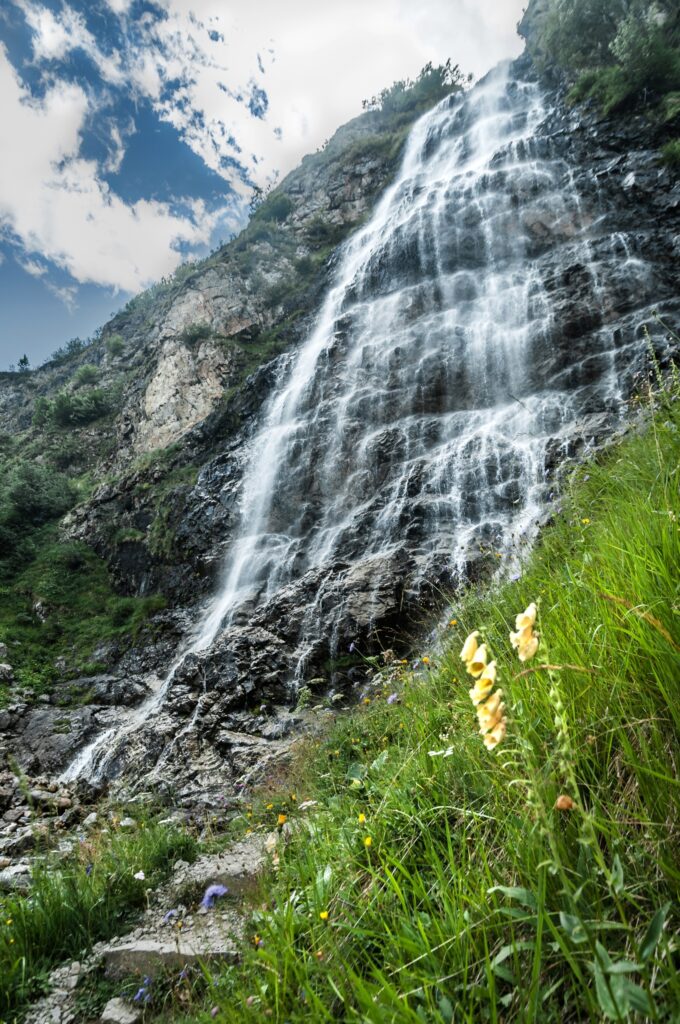 Cascade du voile de la mariée