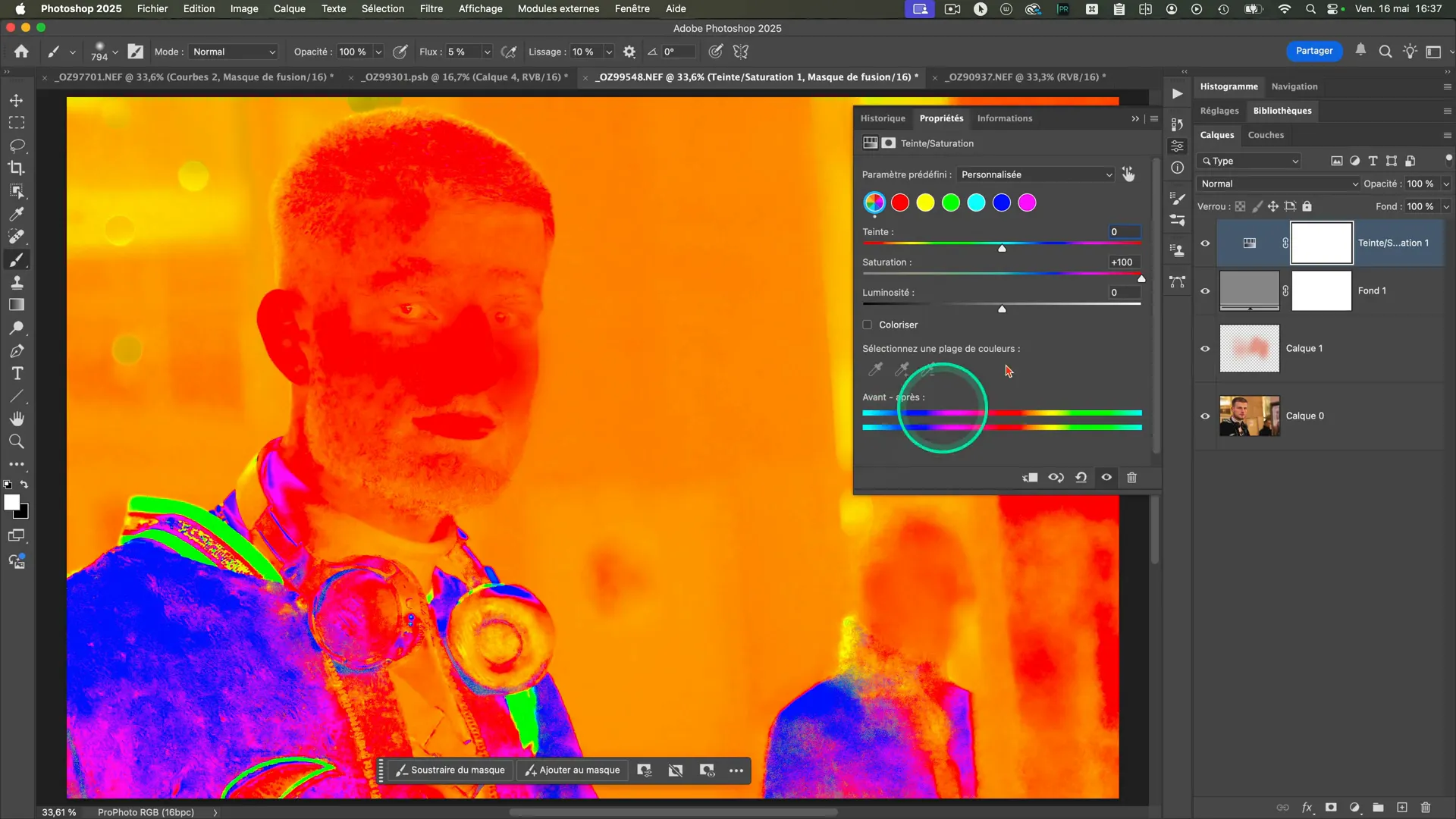 Visualisation des écarts de couleur invisibles grâce à un check layer