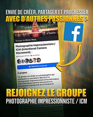 rejoignez le groupe facebook impressionnisme; ICM