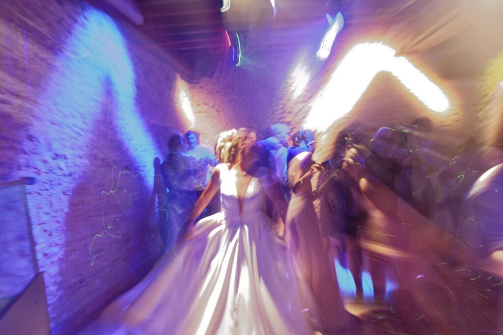 fin de soirée pour la mariée