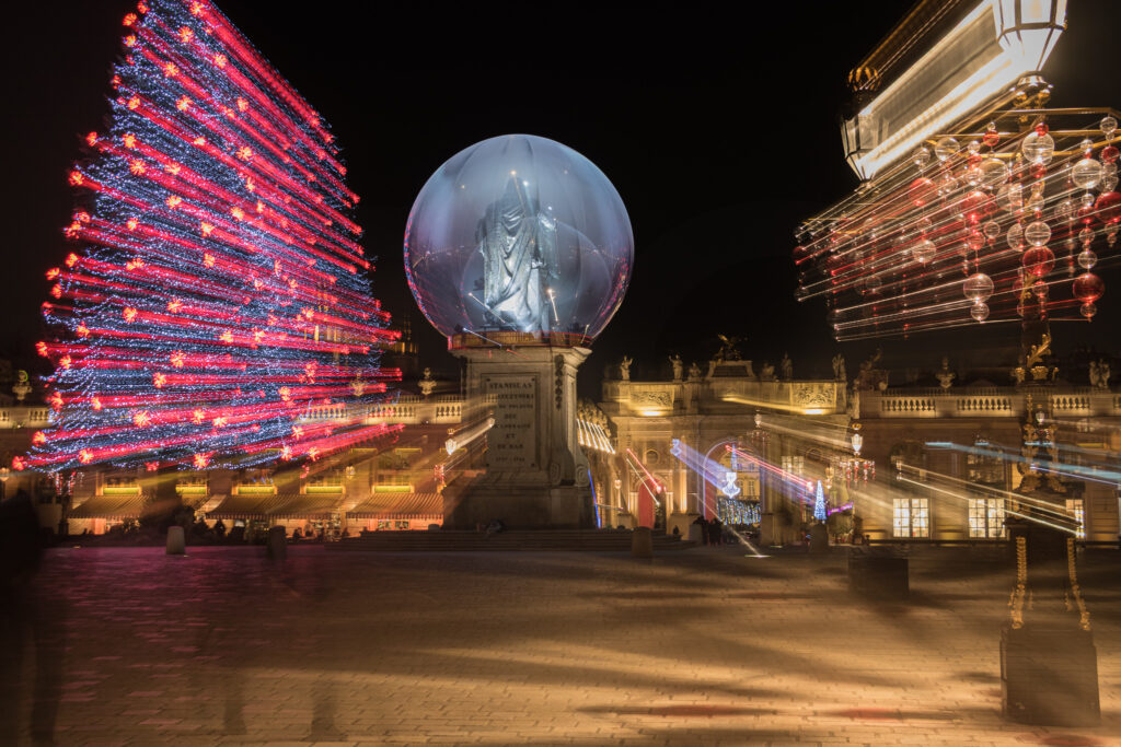 Décorations de Noël place Stanislas à Nancy