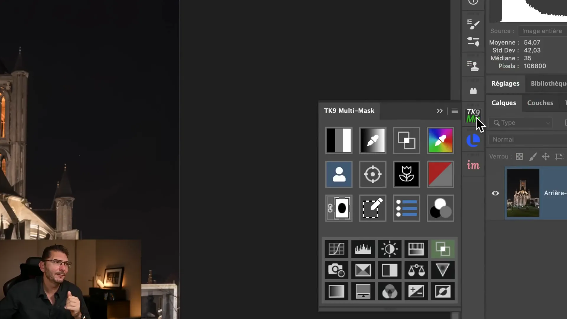 Plugin Photoshop TK9 pour masques de luminosité