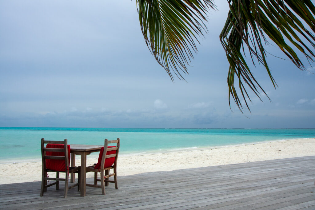 Déjeuner aux Maldives