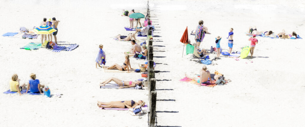 Sur la sable de St Malo