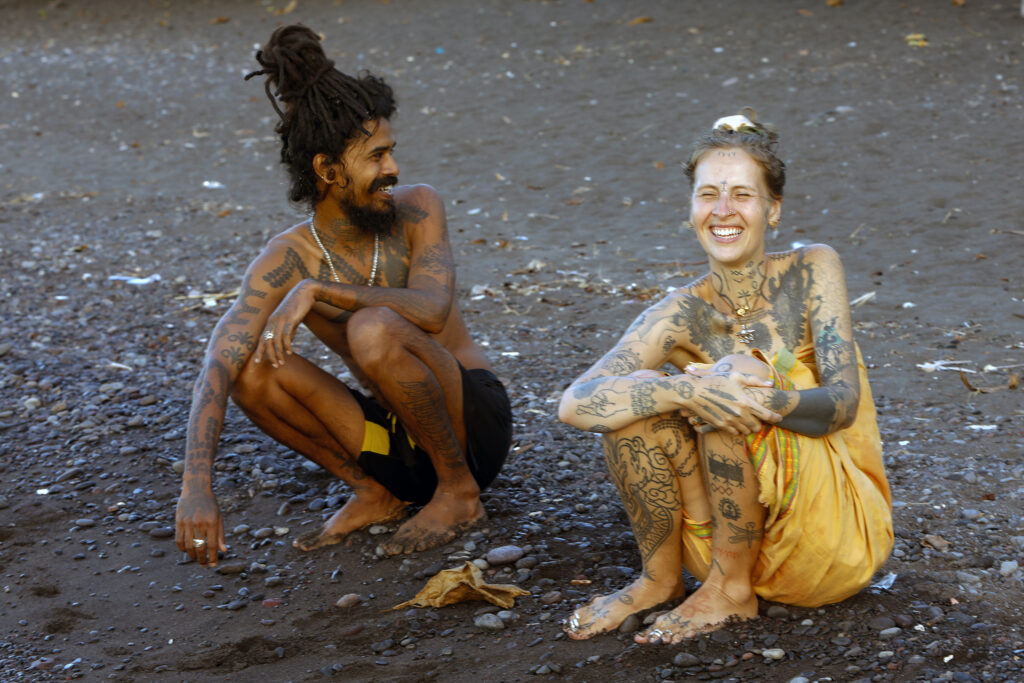 Du bonheur sur la plage.