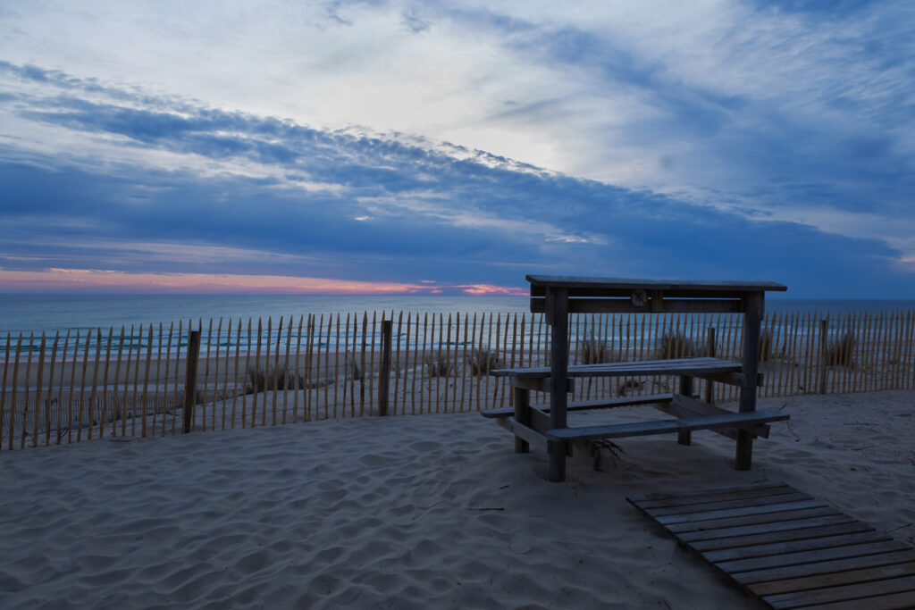 Fin de journée à la plage