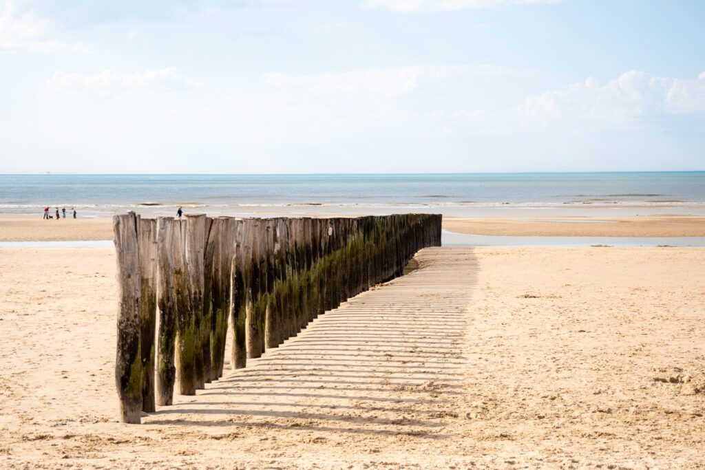 Brise lame de la plage de Wissant
