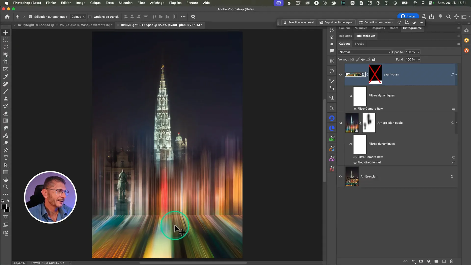 Déplacement de la perspective dans Photoshop