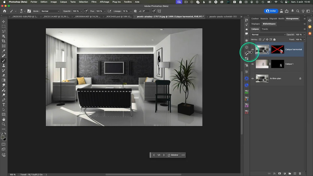 Image complète générée par Photoshop