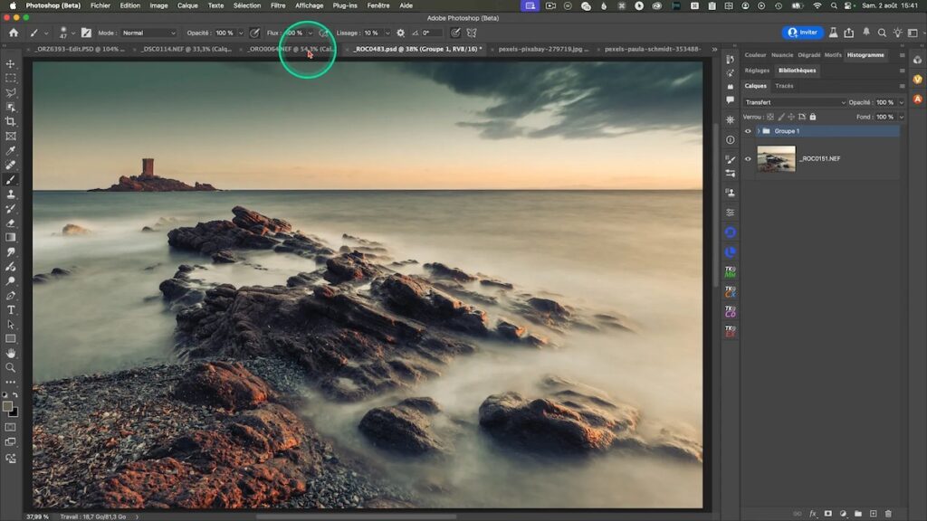 Harmoniser avec l’IA dans Photoshop Beta