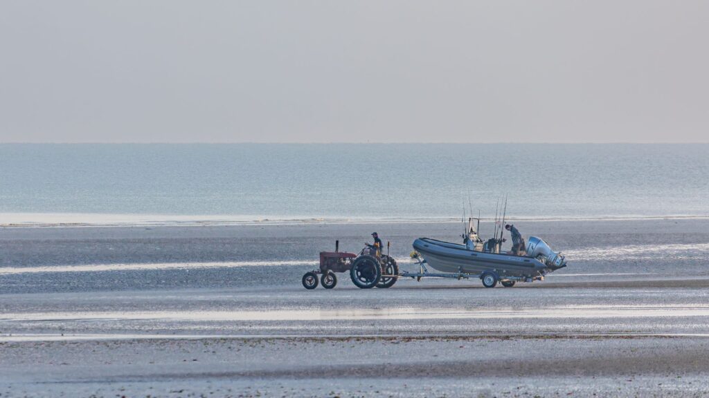 Au travail sur la plage