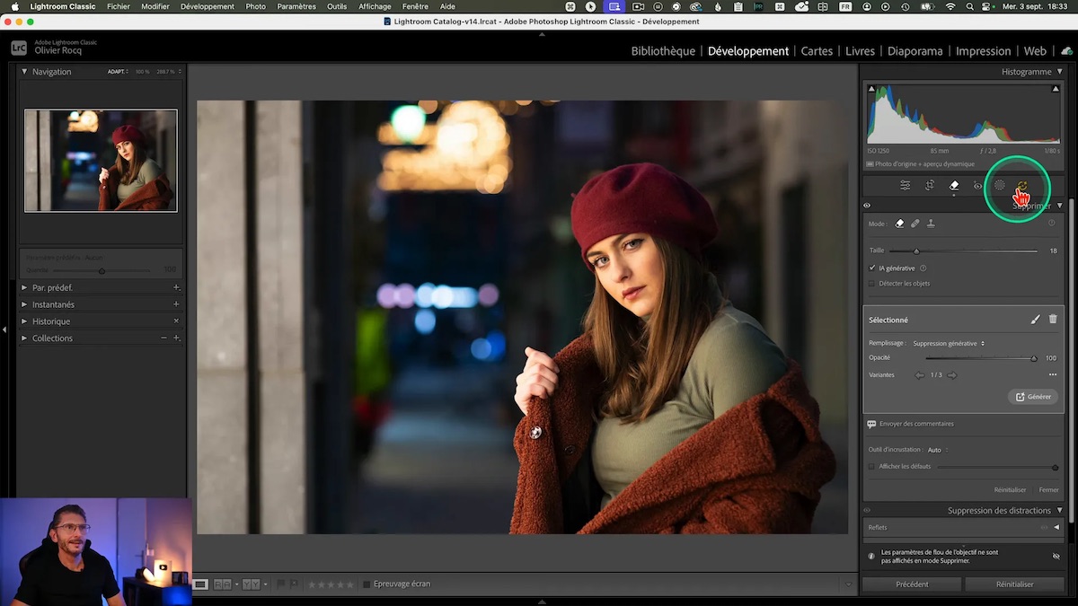 Capture Lightroom Classic bouton « Mettre à jour »