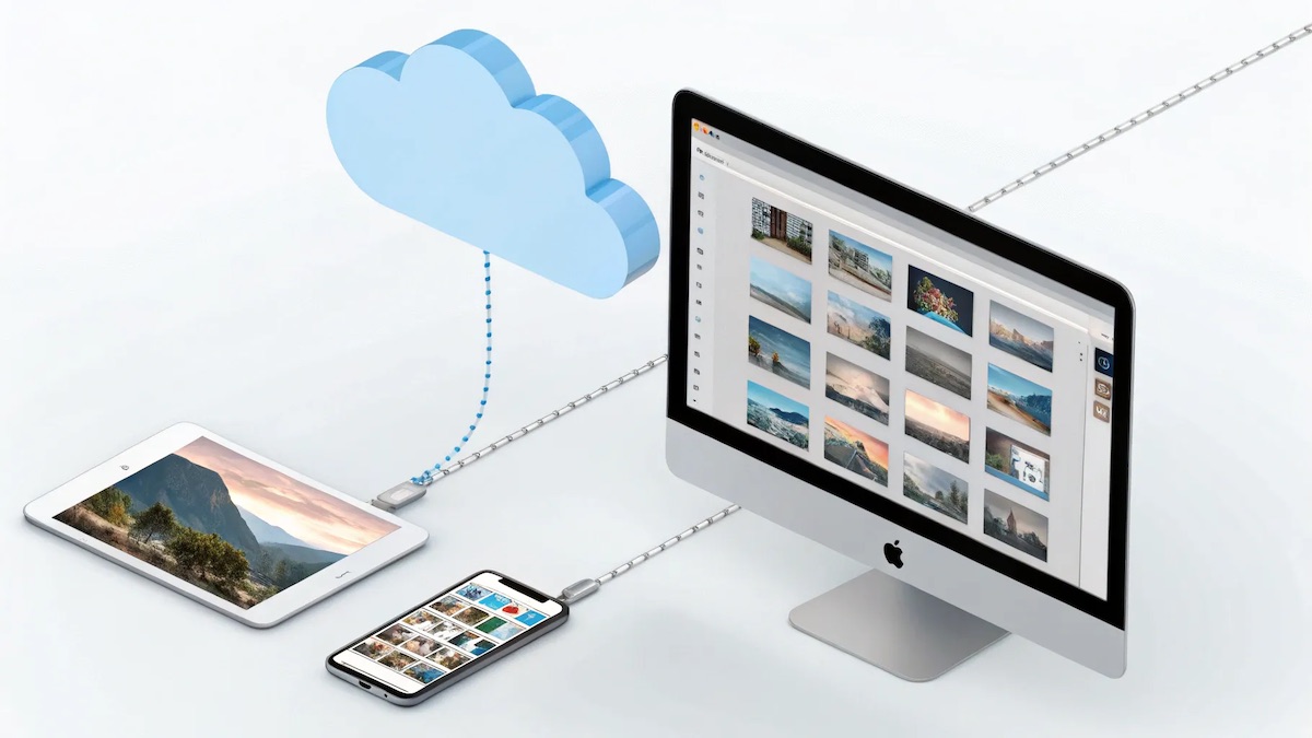 Schéma explicatif du flux de circulation des photos dans l’écosystème Lightroom